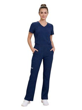 NWT Greys Anatomy Barco Evolve Cosmo Scrub Pants Womens XST X-Small Tall Navy